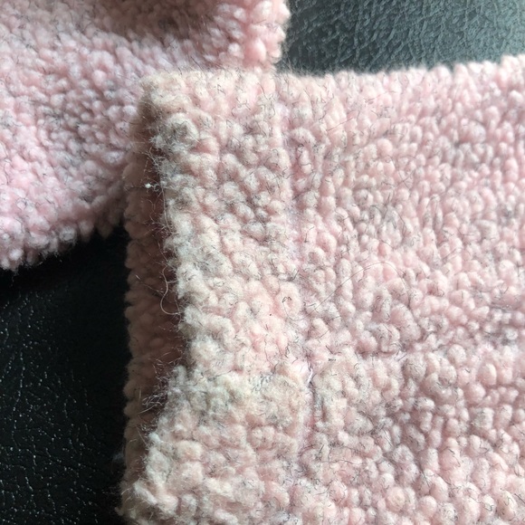 Pete’s Partner pink wooly toddler cost with hat. - Picture 6 of 8